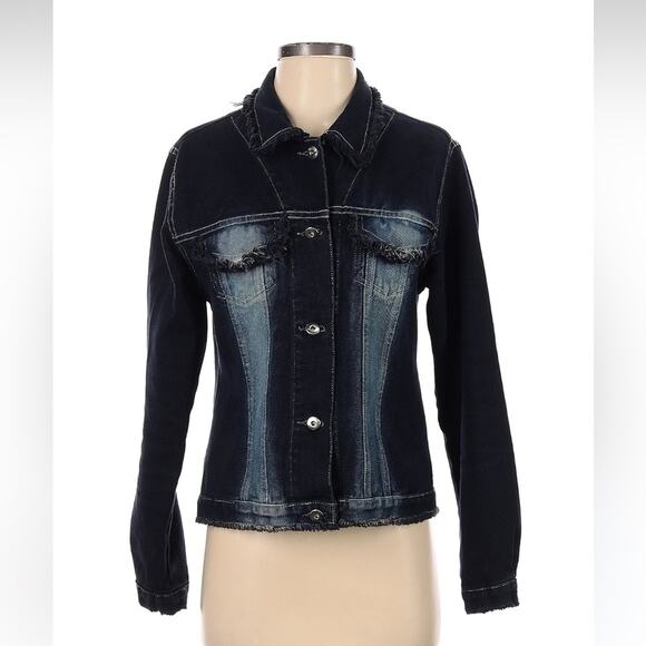 Sinha fringed denim jacket, size P or med - Picture 1 of 11